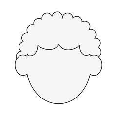 Man faceless avatar icon vector illustration graphic design