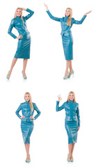 Fototapeta premium Businessman clown isolated on white