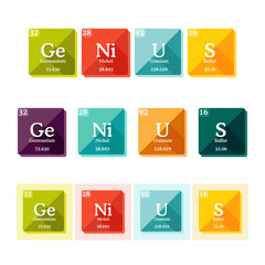 Word Genius formed of the elements of periodic table.
