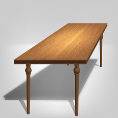 Vector wooden table