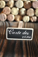 Carte des vins