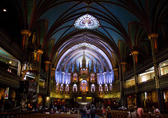 Intérieur de la Basilique Notre-Dame de Montréal