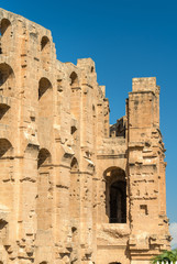 Amphitheatre of El Jem, a UNESCO world heritage site in Tunisia