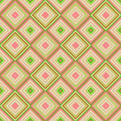 Seamless bright cute pattern of iridescent diagonal and horizontal stripes of equal thickness for girls or children