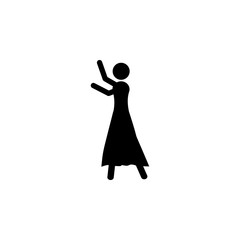 Ballet dancing icon. Silhouette of a musician icon. Premium quality graphic design. Signs, outline symbols collection icon for websites, web design, mobile app © gunayaliyeva