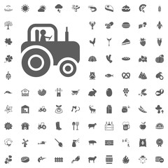 Agriculture and Farm Vector Icons Set