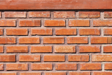 Red brick wall background