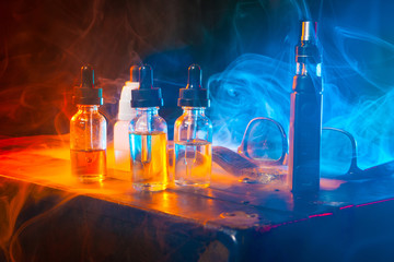 E-cigarette for vaping. Popular devices of the year - modern vaping device.