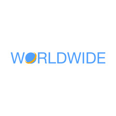 World Worldwide Word Letter Logo Vector