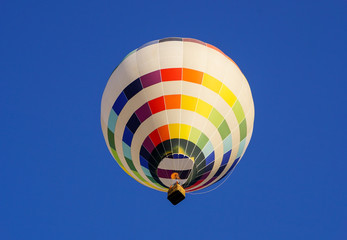 Blue sky and hot air balloon　青空と熱気球