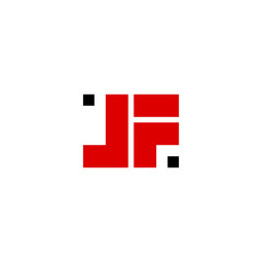Fototapeta premium JF Initial Letter Logo Vector