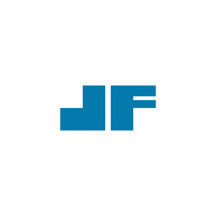JF Initial Letter Logo Vector
