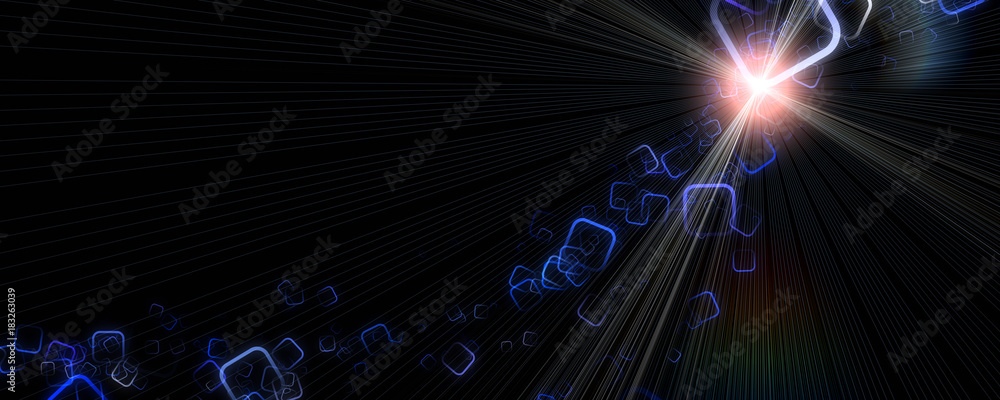 Aufkleber abstract square background design with light