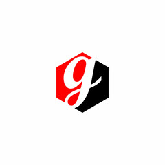 Fototapeta premium Red and Black Abs Letter Initial Logo Vector