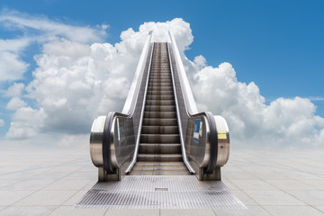 escalator to the blue sky
