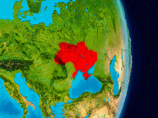 Ukraine from space