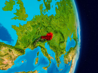 Austria from space