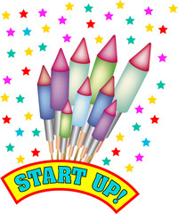 Start up with bottle rockets