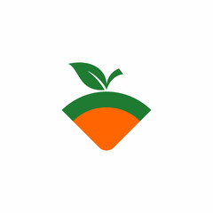 Obraz premium Fruit Icon Logo Vector