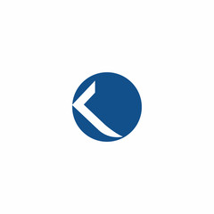 K Initial Letter Logo Vector