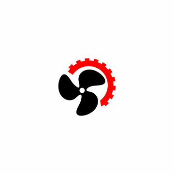 recommend clip art: Marine Engine Propeller Logo Vector