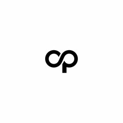 Initial Letter with Infinity Symbol Logo Vector