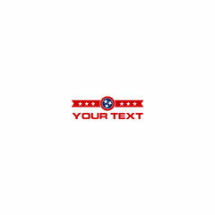 Tennessee Logo with Three Stars Icon Vector