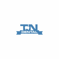 TN Dental Logo with Tennessee Three Stars Icon Vector