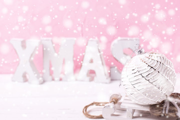 Obraz premium Pink Christmas.