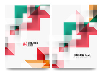 Business brochure cover layout, flyer a4 template
