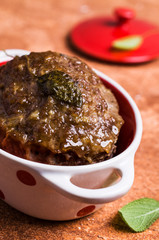 Traditional meatloaf with spices