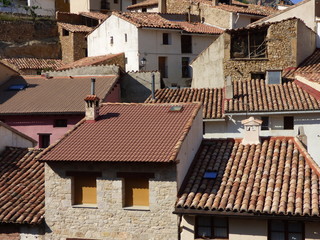 Obraz premium Pitarque, localidad de la provincia de Teruel en Aragon, España