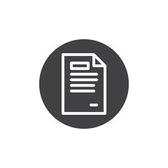 Contract document icon vector