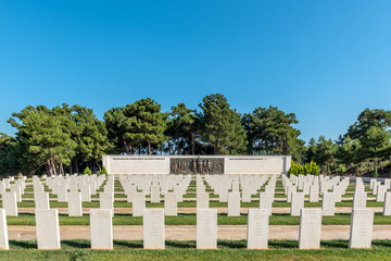 Naklejka premium Akbas Martyrs Cemetery and Memorial in Canakkale,Turkey.