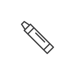 Crayon line icon