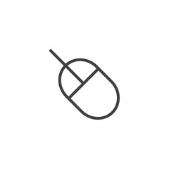 Computer mouse line icon