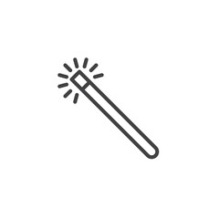 Magic wand line icon