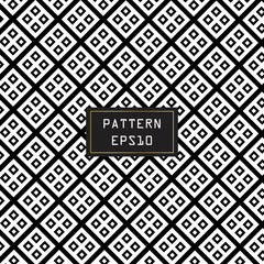 Modern seamless pattern black and white background. Vector creative.