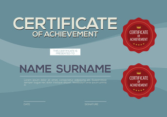 Obraz premium Blank Certified Border Template Vector Illustration