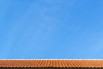 Roof on sky and cloud