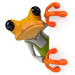 Fun frog - 3D Illustration