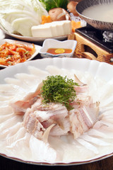 Hot pot ingredients - Thinly sliced fish fillet