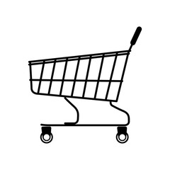 shopping cart vector illustration flat style profile