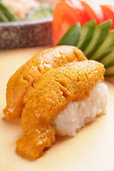 Delicious Japanese food - sea urchin sushi