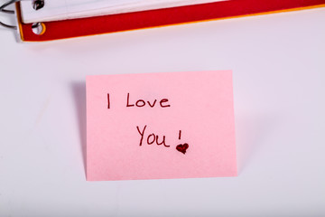I love you note
