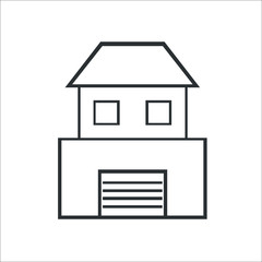 Building icon. House