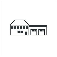 House with garage icon