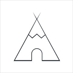 Camping icon. Vector Illustration