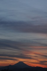 Mt.Fuji of the sunset