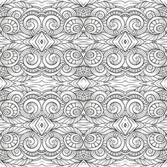 Abstract black and white seamless pattern
